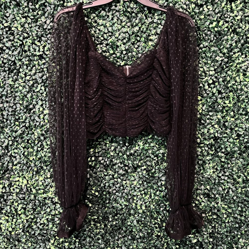 Lulus - Black Crop Top